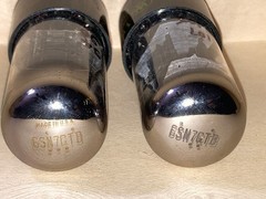 1960 Westinghouse 6SN7GTB ECC33 Tall Bottle Tubes, Matched Pair, Tested, NOS/NIB
