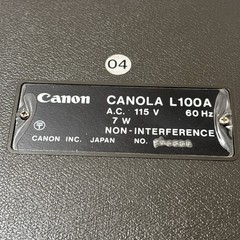 Vintage 1970s Canon Canola L100A Desktop Calculator, Great Working Condition!