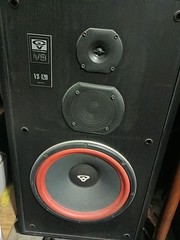 Cerwin Vega VS-120 12″ House Speakers WIth Rare Black Case Please read.