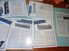 HAFLER ORIGINAL PRODUCT LEAFLET ADS RARE FIND! 6 SHEETS AS SHOWN LOT #2