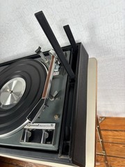 Vintage Garrard Synchro Lab SL95 Turntable Record Player Black Dust Cover