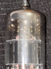 12AT7 Brimar NOS BVA England Angled Square Getter Black Plate Preamp Tube 110%
