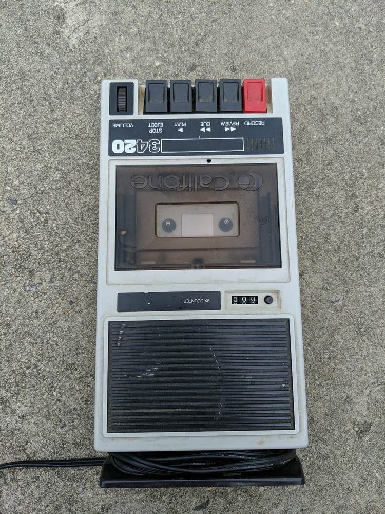 Vintage CALIFONE tape player recorder 3420 untested