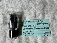 1276 Sylvania Tube (WESTERN ELECTRIC 205D SUB) ALTEC NOS Power Amplifier RARE