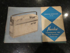 LOT OF 9 VINTAGE NORELCO TAPE RECORDER OWNER’S MANUALS CATALOGS ALL MODELS- BNZ