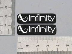 Infinity Reference Speaker Badge Emblem Logo Name Plate Silver OR Gold