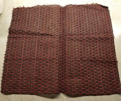 NOS 20 x 17″ Antique Radio Victrola SPEAKER Grille Cloth Fabric Vintage Red – C