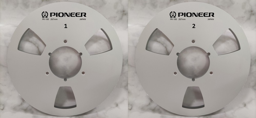 One Pair 10.5” silver Pioneer Tape reel High Quality Aluminum Take Up Reel