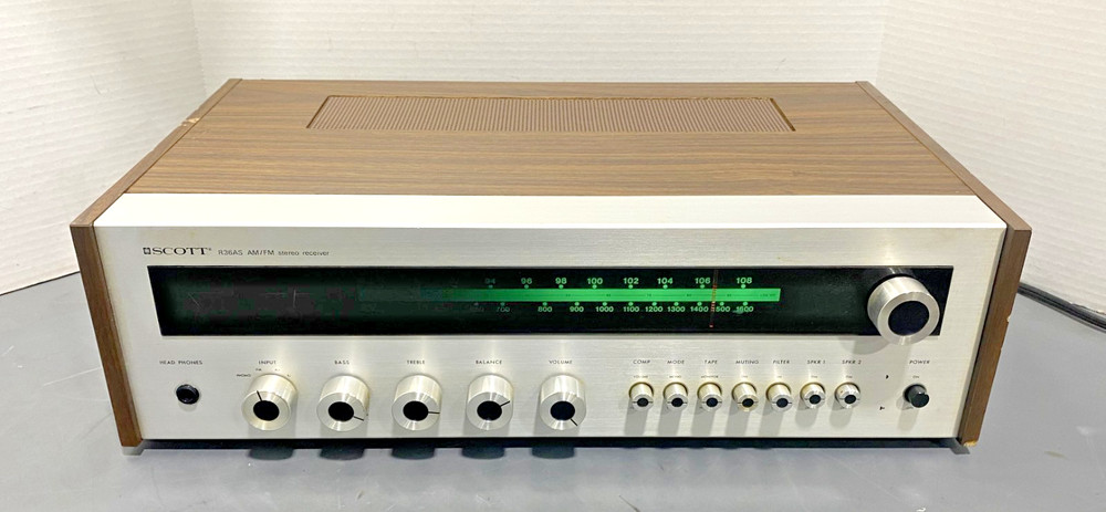 Scott R36AS Vintage Solid State AM/FM Stereo Receiver 100-240V 50-60Hz Tested