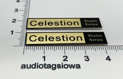 Celestion Studio Series Speaker Badge Logo Emblem Aluminum Pair