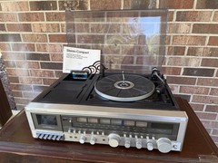 🍊Vintage 1980 JC Penney AM/FM Cassette Player/Recorder Turntable Combo HELP!