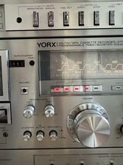 Yorx M2608 Stereo System Receiver EQ AM FM Cassette 8 Track Works *Read*