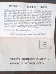 VTG Rare Theco Unit Thermal Control Unit For Television Tubes Grand Junction CO.