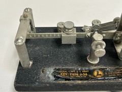 Vtg Antique Lionel Signal Corps Type J-36 Telegraph Morse Code Key (A30)