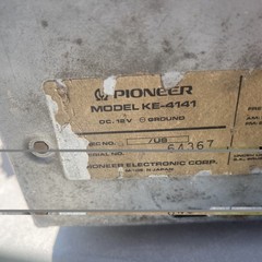 Vintage Pioneer KE4141 AM/FM Stereo Cassette Shaft Post Style Radio untested
