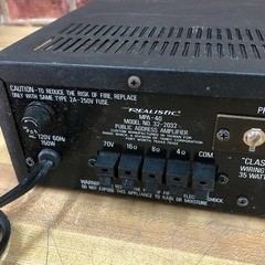 Realistic MPA-40 35-Watt PA Amplifier-Tested And Works!