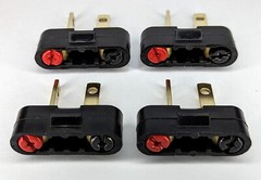 4 Plugs 2 Sets Pioneer Speaker Wire Connectors SX-626 727 828 2500 1000TD 9000