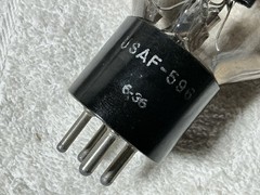 1956 UNITED USAF-596 RECTIFIER TUBE NOS BLACK PLATE 5U4G WE 274B 5U4 5AR4 GZ34