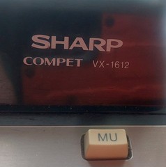 Vintage Sharp Compet VX 1612 Digital Calculator Desk Top Paper Printer Works
