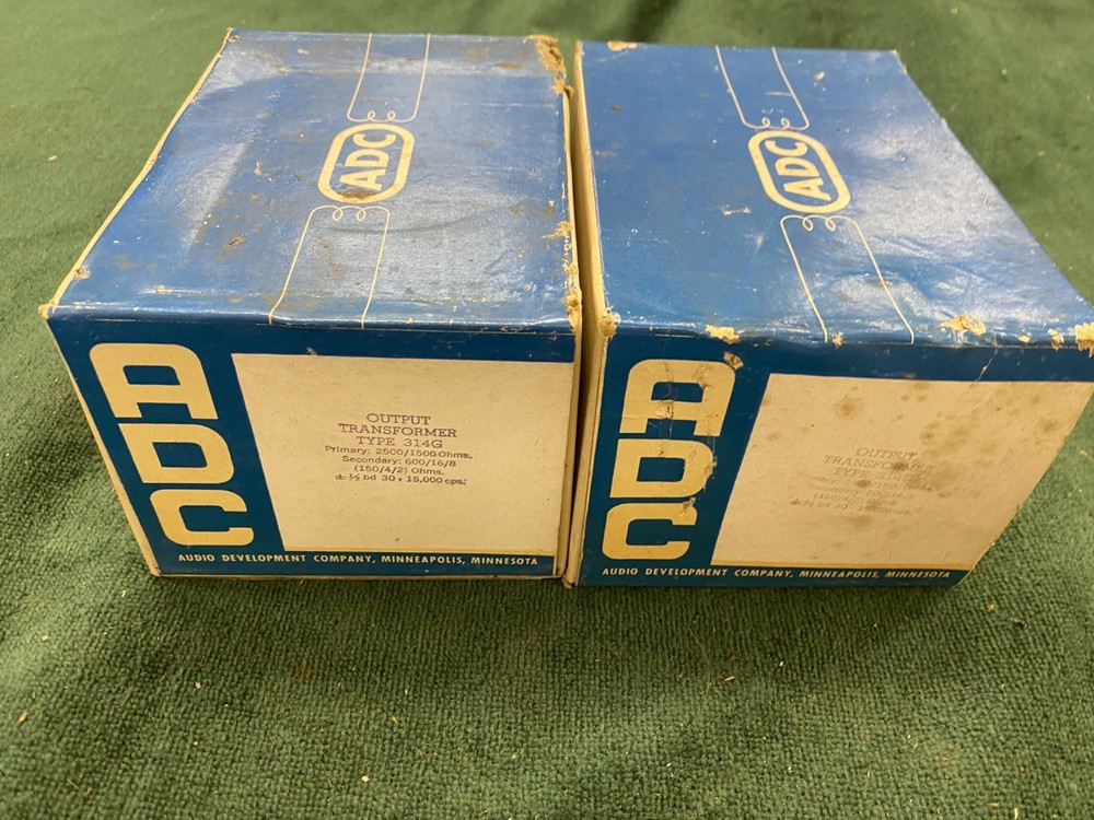 2 ADC 314G 30 Watt Audio Output Transformers for 2A3 6B4 6L6 Humbucking Windings