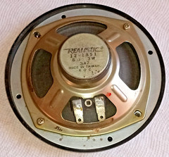 Vintage Speaker Pair Realistic 12-485 8 Ohms 3 Watts with Grill from Radio Shack
