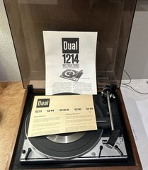 Vintage Dual 1214 Turntable United Audio Wood Base. For Parts/Repair.