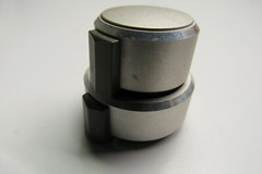 1 ONLY OF 3 TEAC X-300 X-300R 2-PART MIC LINE OUTPUT CONTROL KNOB