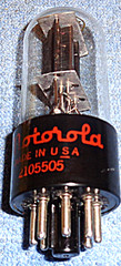 1 NOS Motorola 6SN7GT Vacuum Tube – 1955 Vintage Audio Twin Triode