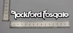 Rockford Fosgate Badge Emblem Logo 6 Inch Custom Incised Acrylic With Adhesive