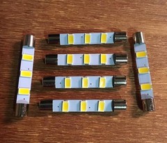 (25)WARM WHITE LED LAMPS-41MM/ 6.3V/ MR71-MR65-MR73-MR78 McIntosh Lights