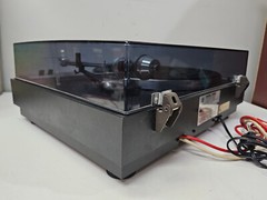 Sears Professional Series Model 28669 Belt Drive S-Type Arm Black Wood Turntable