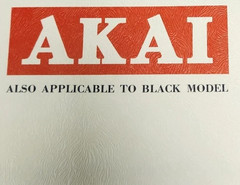 AKAI GX-210D Service Manual Parts List Stereo Tape Recorder Original
