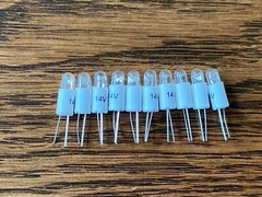 10 New Warm White 14V Bi-Pin LED Lamps Light Bulbs McIntosh MC2600 MC7104 MC7106
