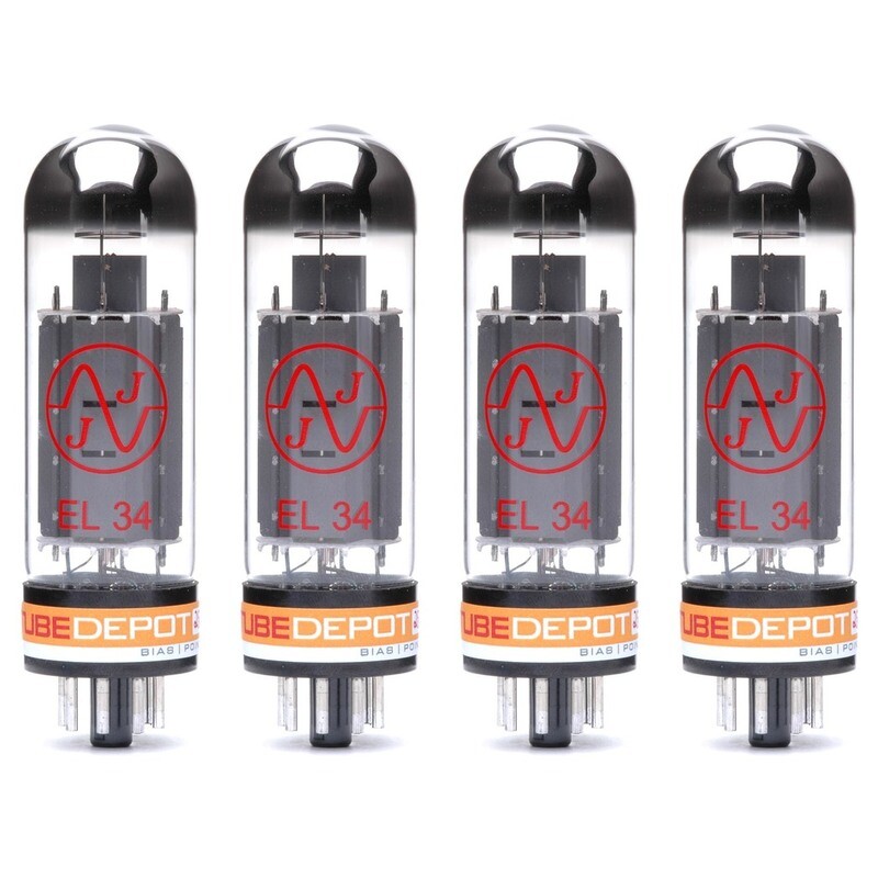 Quad of JJ EL34 Power Vacuum Tube