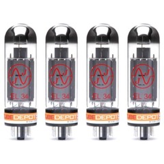 Quad of JJ EL34 Power Vacuum Tube