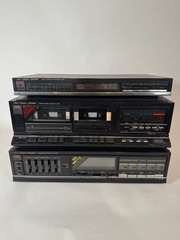 Fisher CA-857 Amp – CR-W857 Cassette Deck – FM-857 Tuner Lot Untested AS-IS