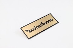 Rockford Fosgate Speaker Custom Made Aluminum Logo Badge 106mm(4.17″)X39mm(1.54″