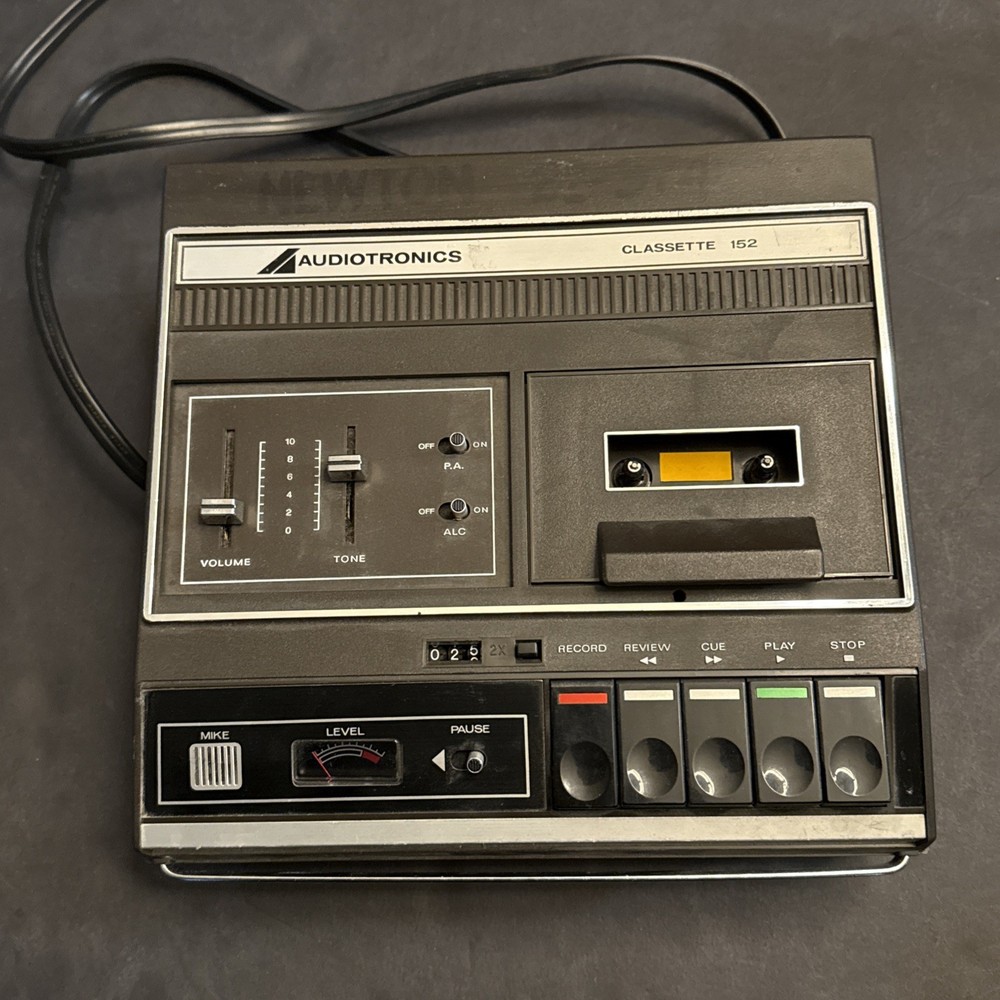 Audiotronics model 152 audio cassette recorder as shown