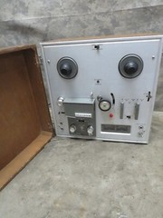 Vintage TUBE Audiophile AKAI 1710W Reel to Reel Tape Player Recorder Wood Cab