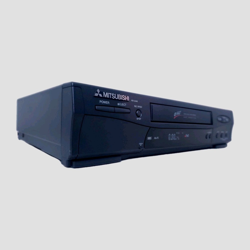 Mitsubishi HS-U446 VCR VHS Player • Tested Working • Pristine Condition