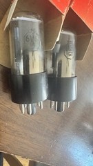 Matched Pair 6W6GT NOS RCA Black Plate Beam Power Tubes