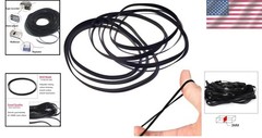 Cassette Recorder Repair Kit: 50Pcs Rubber Belts 3MM Width for Audio Devices