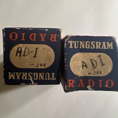 Pair AD1 Tungsram Tube Single Plate Akin To Ebiii 4683 LK460 Very Close To 2A3