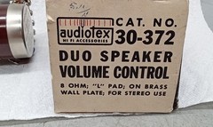 Audiotex 30-372 / DUO SPEAKER VOLUME CONTROL 8 OHM “”L”” PAD STEREO