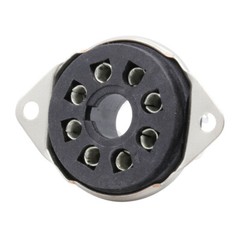 8Pin Octal Bakelite Tube Socket for KT88 EL34 6550 GZ34 Bottom Chassis Mount 10X