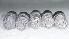 Five (5) 12AX7/ECC83 Made in China and Russia