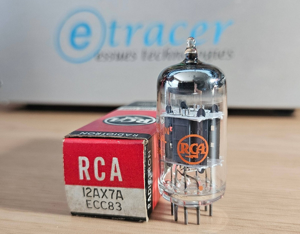 12AX7A RCA 14MM GREY PLATE VINTAGE TUBE NOS NIB 12AX7 (1967) #2 *eTracer*