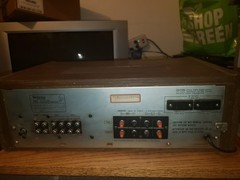 Vintage Technics SU-7100, 35W Stereo Amplifier, 1978 For Parts Or Repair