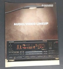 Vintage Pioneer 1989 Audio Video Lineup Product Catalog VSX-9500S CT-W910R Rare