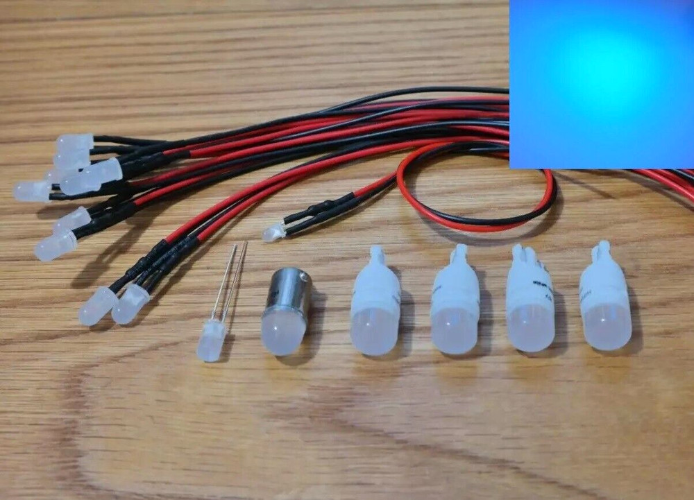 Pioneer SX-1050 SX-5580 replacement LED lamps upgrade kit bulb lights BLUE